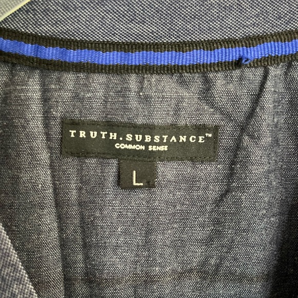 Bundle of 2 blue tees (J.Crew and Truth Substance) - Picture 9 of 10